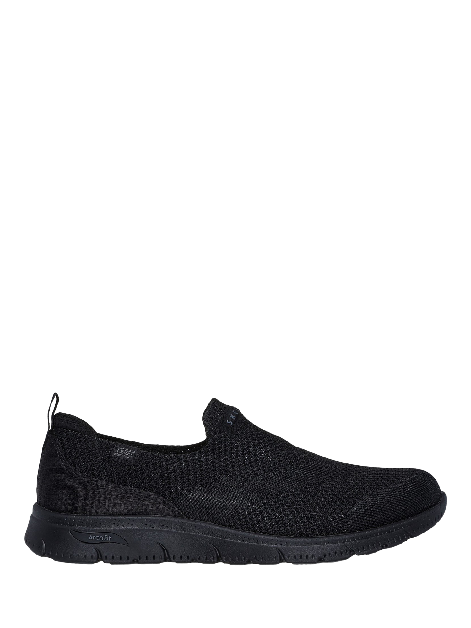 Product image 1 of 4, which shows Skechers Arch Fit Refine 2.0 Cascade Trainers, Black, 3