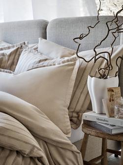 Christy Flannel Marl Duvet Cover Set - view 2, Oat