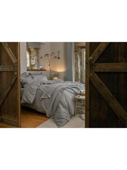 Christy Flannel Marl Duvet Cover Set - view 2, Silver