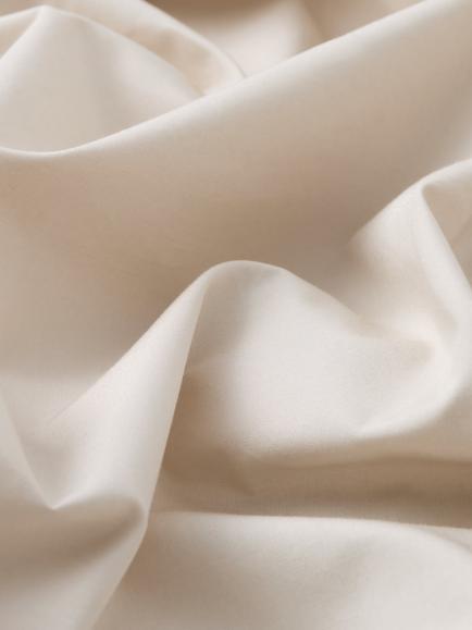 John Lewis Egyptian Cotton Percale Easy Care 260 Thread Count Deep Fitted Sheet - view 2, Almond