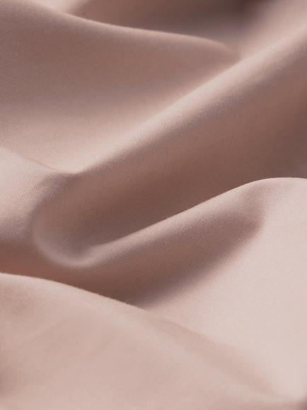 John Lewis Egyptian Cotton Percale Easy Care 260 Thread Count Deep Fitted Sheet - view 2, Plaster Pink