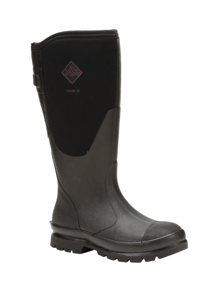 Muck Chore Adjustable Tall Wellington Boots, Black - view 2, Black