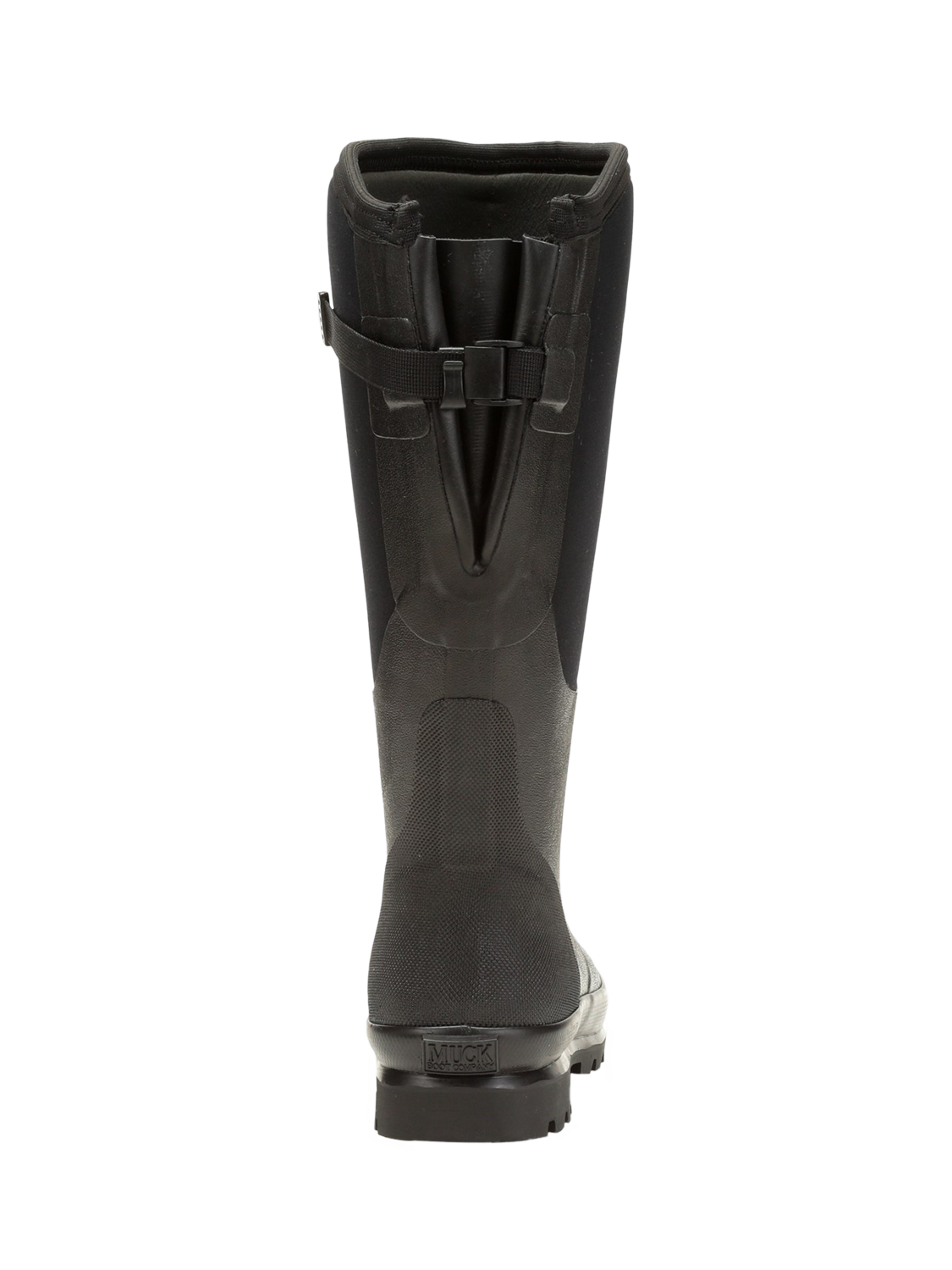 Product image 3 of 5, which shows Muck Chore Adjustable Tall Wellington Boots, Black, 3