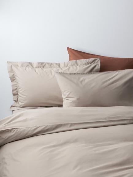 John Lewis Egyptian Cotton Percale Easy Care 260 Thread Count Bedding, Natural