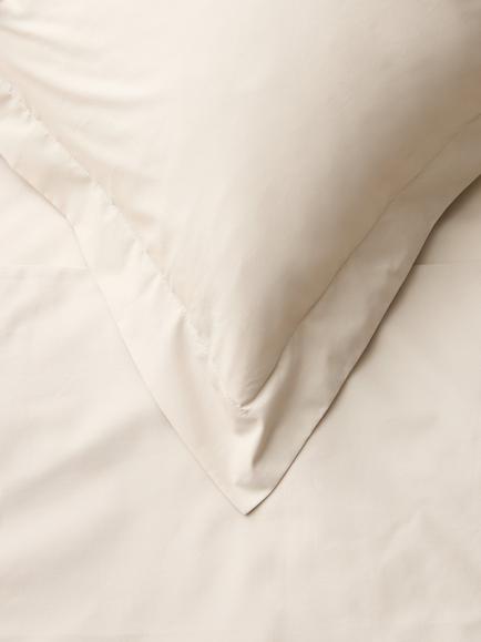 John Lewis Egyptian Cotton Percale Easy Care 260 Thread Count Bedding - view 2, Almond