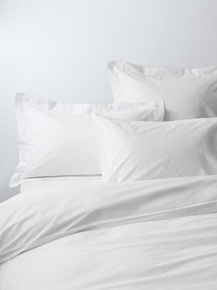 John Lewis Egyptian Cotton Percale Easy Care 260 Thread Count Bedding, White