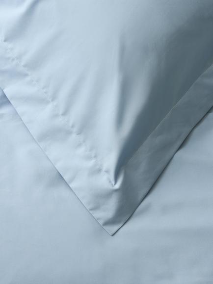 John Lewis Egyptian Cotton Percale Easy Care 260 Thread Count Bedding - view 2, Sky Blue