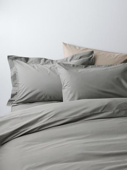 John Lewis Egyptian Cotton Percale Easy Care 260 Thread Count Bedding, Grey