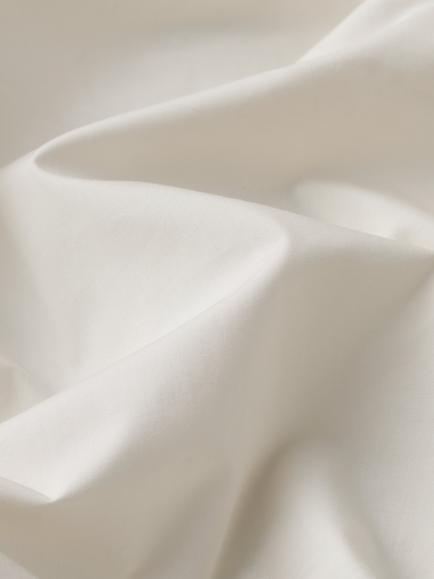 John Lewis Egyptian Cotton Percale Easy Care 260 Thread Count Flat Sheet - view 2, Cream (dark)
