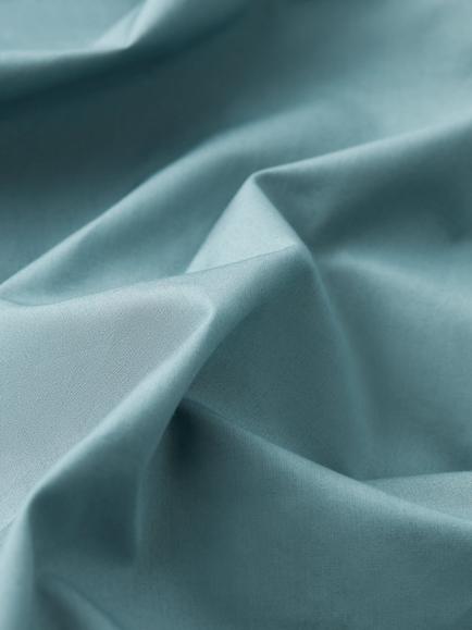 John Lewis Egyptian Cotton Percale Easy Care 260 Thread Count Fitted Sheet - view 2, Horizon
