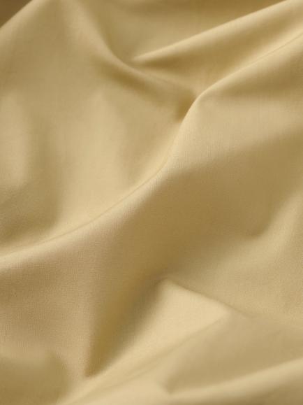John Lewis Egyptian Cotton Percale Easy Care 260 Thread Count Fitted Sheet - view 2, Hay Yellow