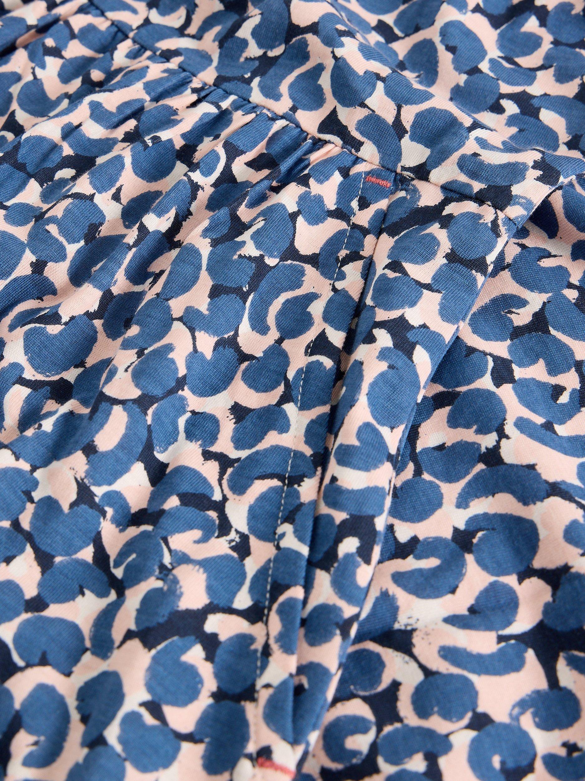 Product image 6 of 6, which shows White Stuff Leah Abstract Jersey Dress, Blue/Multi, 6