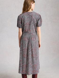 White Stuff Leah Midi Dress, Blue/Multi - view 2, Blue/Multi