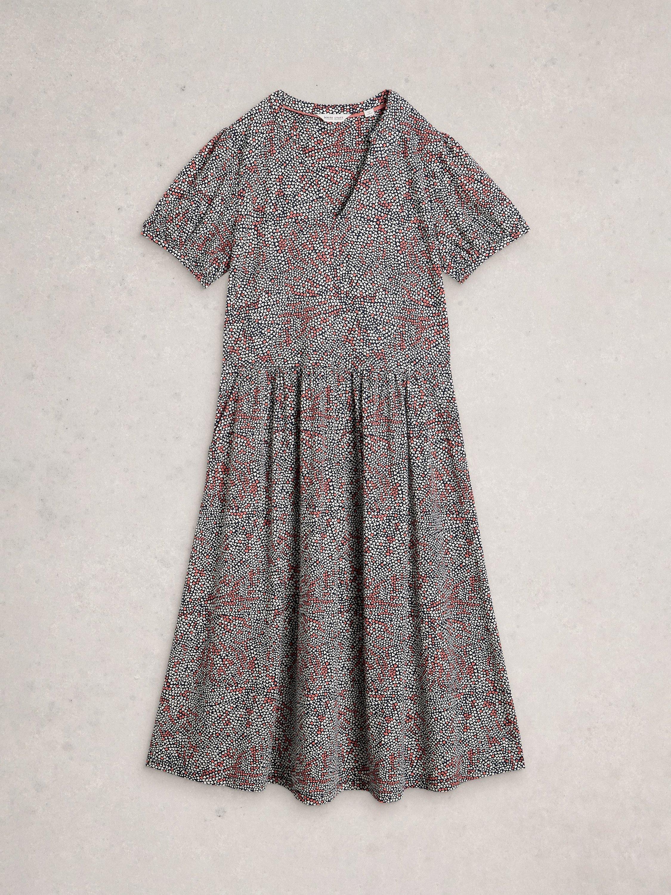 Product image 5 of 6, which shows White Stuff Leah Midi Dress, Blue/Multi, 6