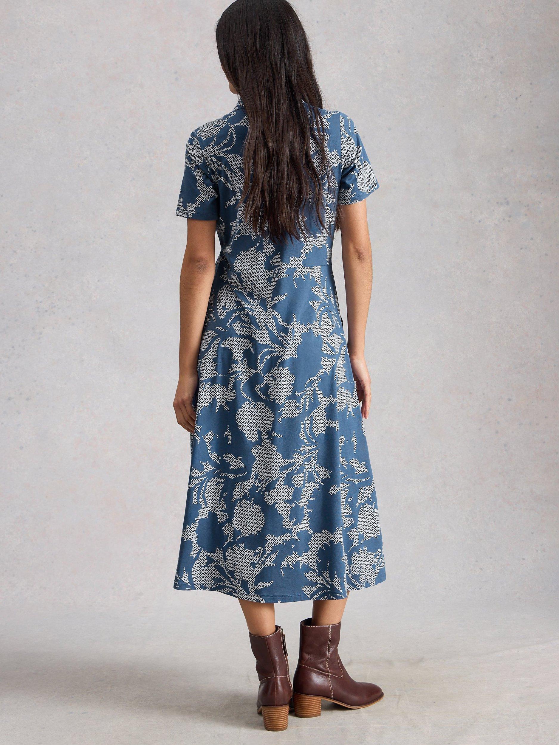 Product image 2 of 2, which shows White Stuff Rua Midi Dress, Blue, 6