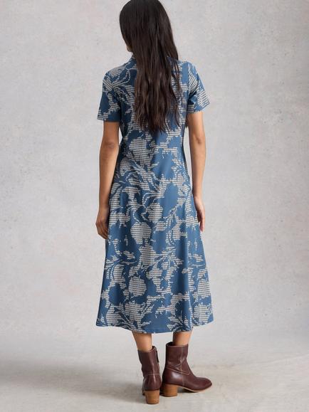 White Stuff Rua Midi Dress, Blue - view 2, Blue