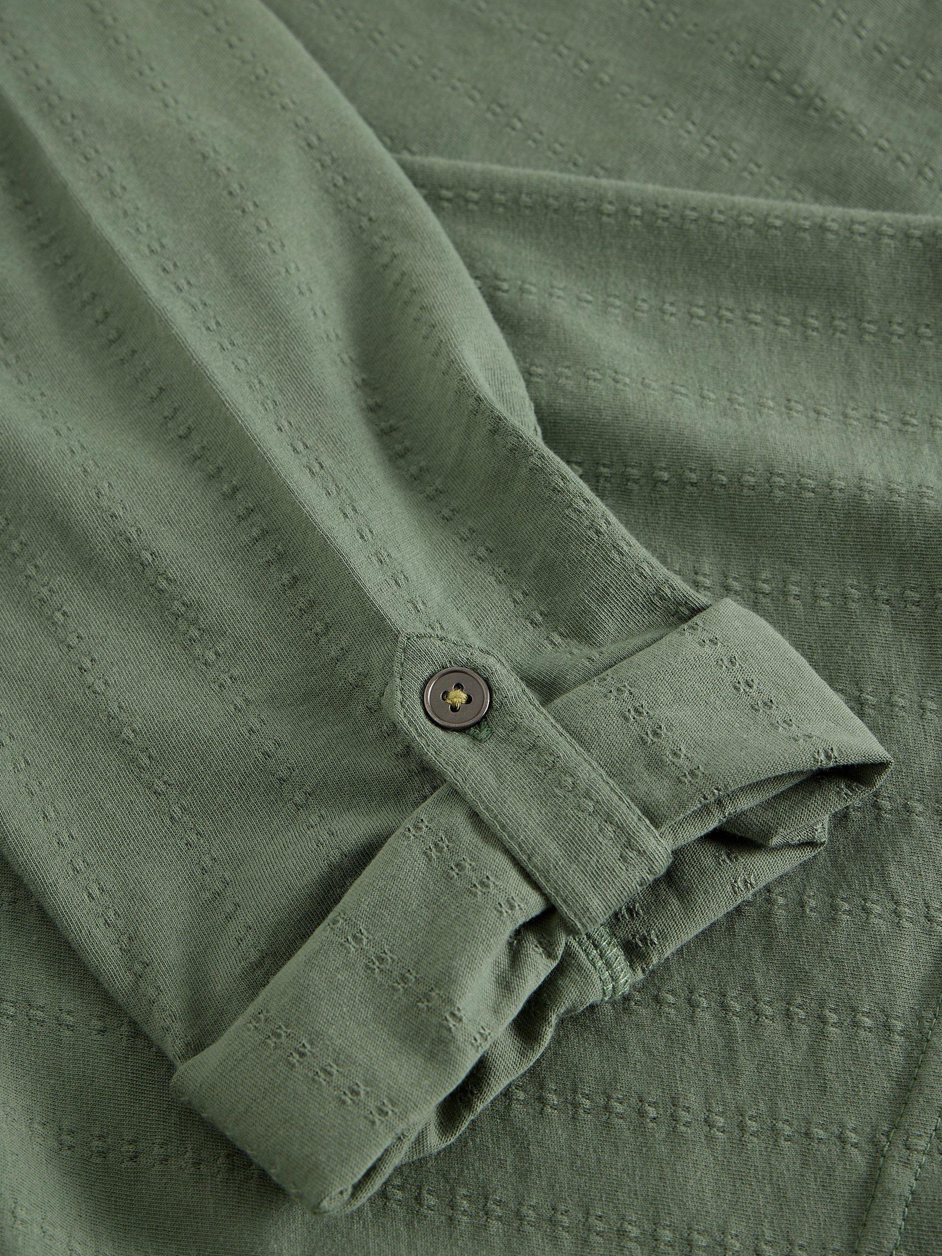 Product image 6 of 6, which shows White Stuff Allie Textured Shirt, Khaki, 6