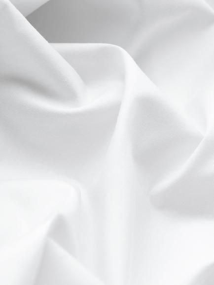 John Lewis Egyptian Cotton Percale Easy Care 400 Thread Count Deep Fitted Sheet - view 2, White