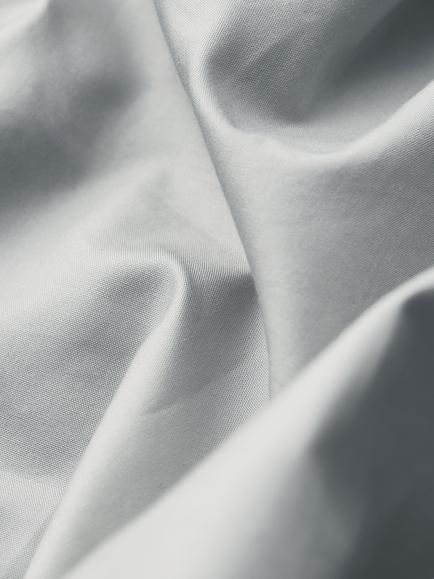 John Lewis Egyptian Cotton Percale Easy Care 400 Thread Count Deep Fitted Sheet - view 2, Light Grey