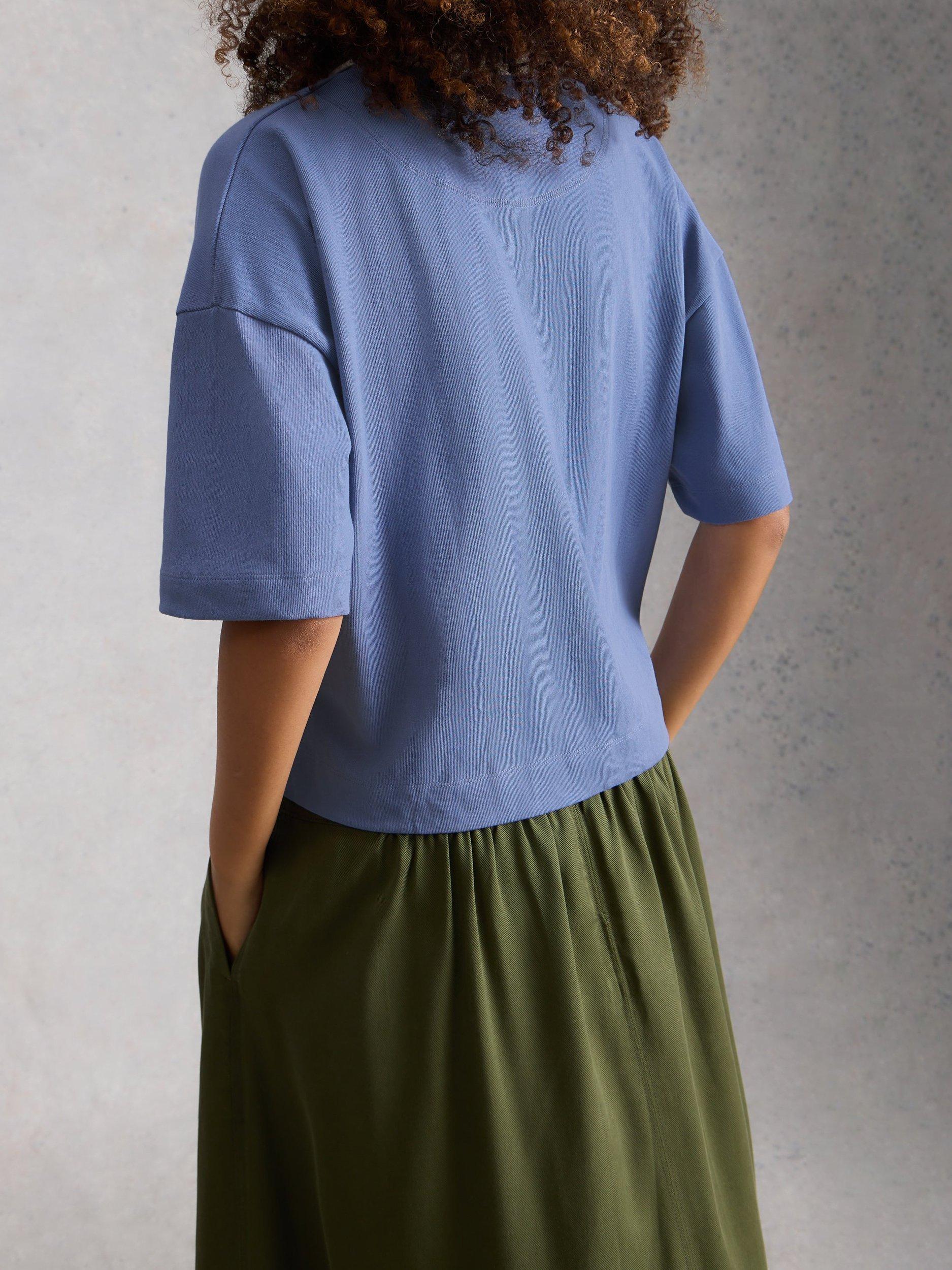 Product image 2 of 6, which shows White Stuff Ruby Organic Cotton Shirt, Blue, 6