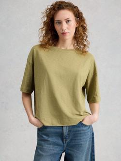 White Stuff Katya T-Shirt, Khaki, Khaki