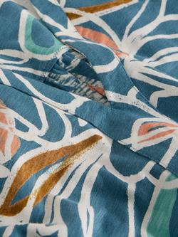 White Stuff Marta V-Neck Tunic, Teal - view 2, Teal