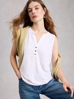 White Stuff Nora Cotton Vest, White