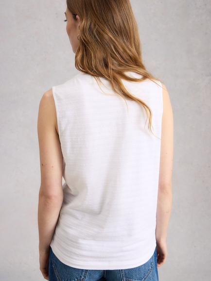 White Stuff Nora Cotton Vest - view 2, White