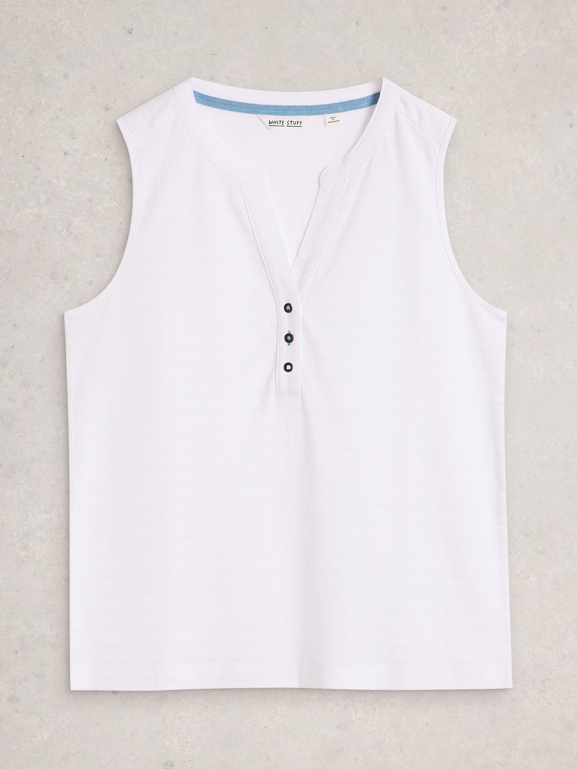 Product image 5 of 6, which shows White Stuff Nora Cotton Vest, White, 6