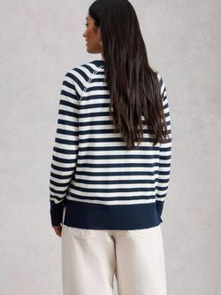 White Stuff Oscar Tunic Top, Navy Blue - view 2, Navy Blue