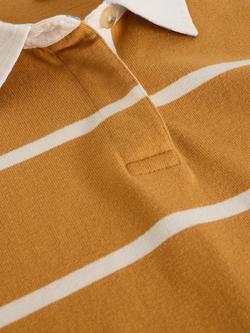White Stuff Stella Stripe Rugby Shirt, Yellow - view 2, Yellow
