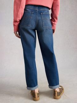White Stuff Freya Weekend Straight Jeans, Dark Blue - view 2, Dark Blue