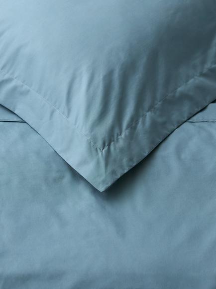 John Lewis Egyptian Cotton Percale Easy Care 400 Thread Count Bedding - view 2, Nordic Blue