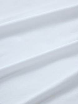 John Lewis Egyptian Cotton Percale Easy Care 400 Thread Count Flat Sheet - view 2, White