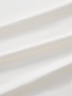 John Lewis Egyptian Cotton Percale Easy Care 400 Thread Count Flat Sheet - view 2, Cream