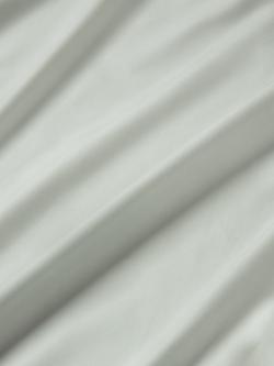 John Lewis Egyptian Cotton Percale Easy Care 400 Thread Count Fitted Sheet - view 2, Ice Mint