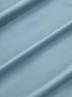 John Lewis Egyptian Cotton Percale Easy Care 400 Thread Count Fitted Sheet - view 2, Nordic Blue