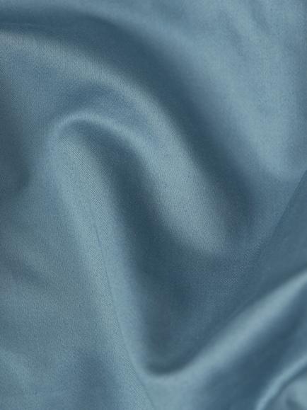 John Lewis Egyptian Cotton Sateen 600 Thread Count Deep Fitted Sheet - view 2, Nordic Blue