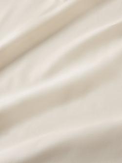 John Lewis Luxury Egyptian Cotton Sateen 600 Thread Count Flat Sheet - view 2, Cream