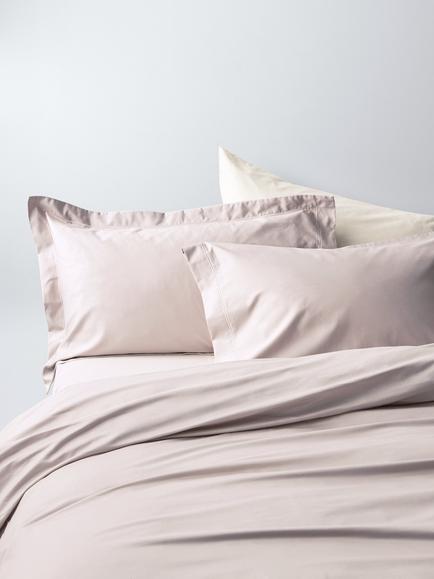John Lewis Egyptian Cotton Sateen 600 Thread Count Bedding, Pink Tint