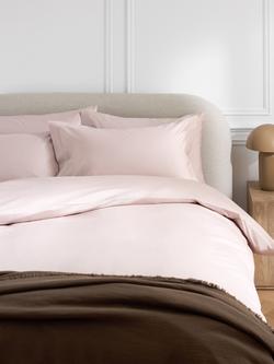 John Lewis Egyptian Cotton Sateen 600 Thread Count Bedding - view 2, Pink Tint