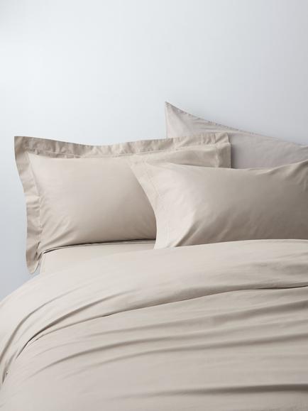 John Lewis Egyptian Cotton Sateen 600 Thread Count Bedding, Cashew