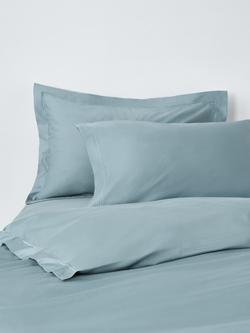John Lewis Egyptian Cotton Sateen 600 Thread Count Bedding, Nordic Blue