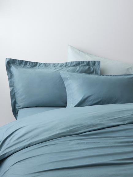John Lewis Egyptian Cotton Sateen 600 Thread Count Bedding, Nordic Blue
