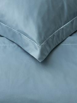 John Lewis Egyptian Cotton Sateen 600 Thread Count Bedding - view 2, Nordic Blue
