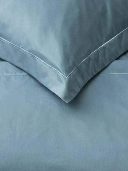 John Lewis Egyptian Cotton Sateen 600 Thread Count Bedding - view 2, Nordic Blue