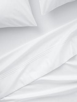 John Lewis Egyptian Cotton Sateen Flat Sheet, White, White