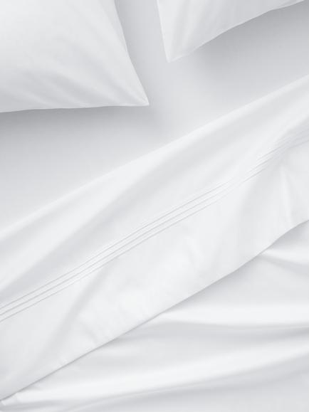 John Lewis Egyptian Cotton Sateen Flat Sheet, White, White