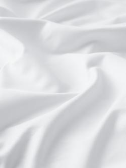 John Lewis Egyptian Cotton Sateen Flat Sheet, White - view 2, White
