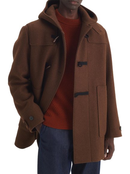 Maison Standards Hampshire Duffle Coat, Dark Brown, Dark Brown